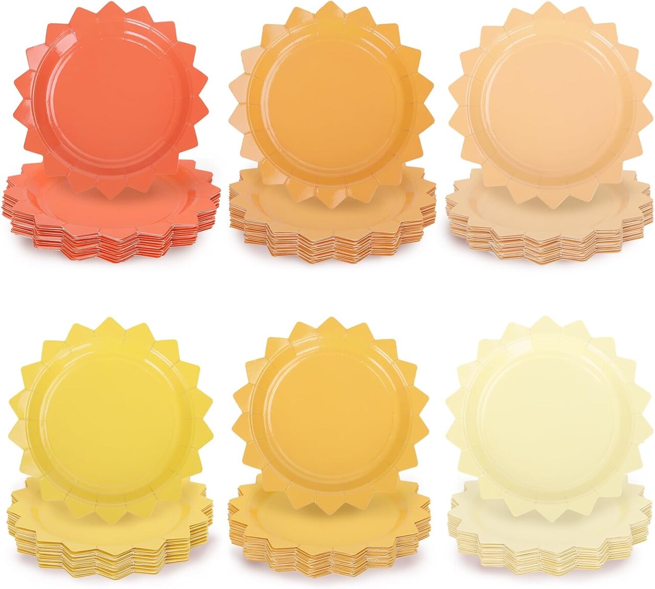 90Pcs Boho Sun Paper Plates First Trip Around The Sun Disposable Plates Sunshine Party Tableware